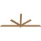 Ekena Millwork Kennewick Timber Gable Bracket, Western Red Cedar, 84"W x 35"H x 1 1/2"D x 3 1/2"F, 10/12 Pitch GBW084X35X0204KEN00SWR - alternate 2